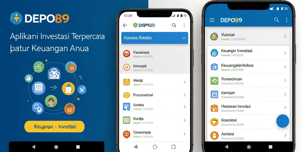 Tampilan antarmuka DEPO89 yang sederhana dan memudahkan pengguna untuk berinvestasi.